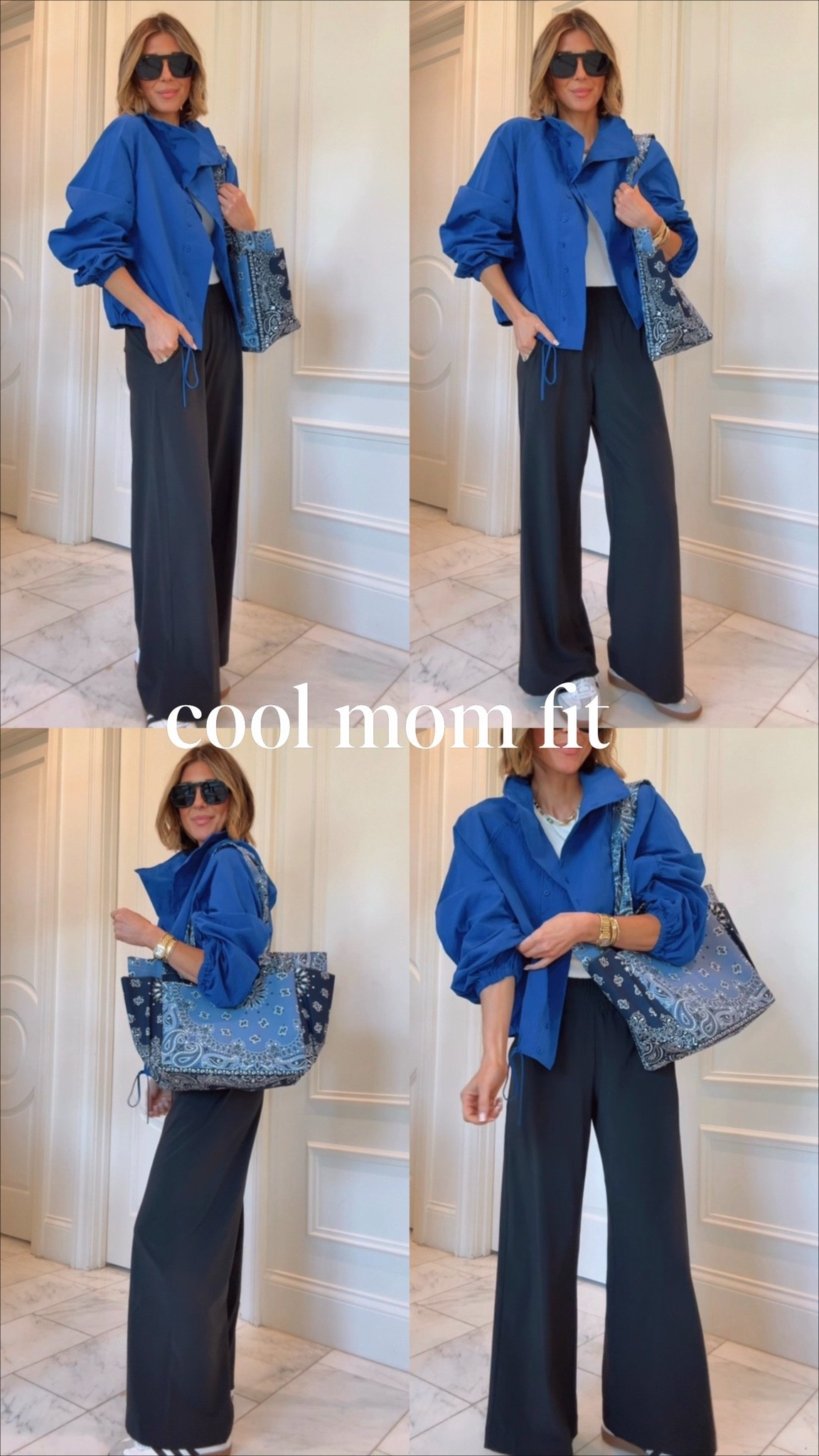 Cool mom outfit with this new Zara bomber jacket for fall! 💙 This is great for pick up and drop off.

#LTKootd #LTKmomlife