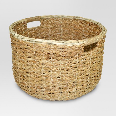 Seagrass Round Decorative Wicker Basket - Threshold™ | Target