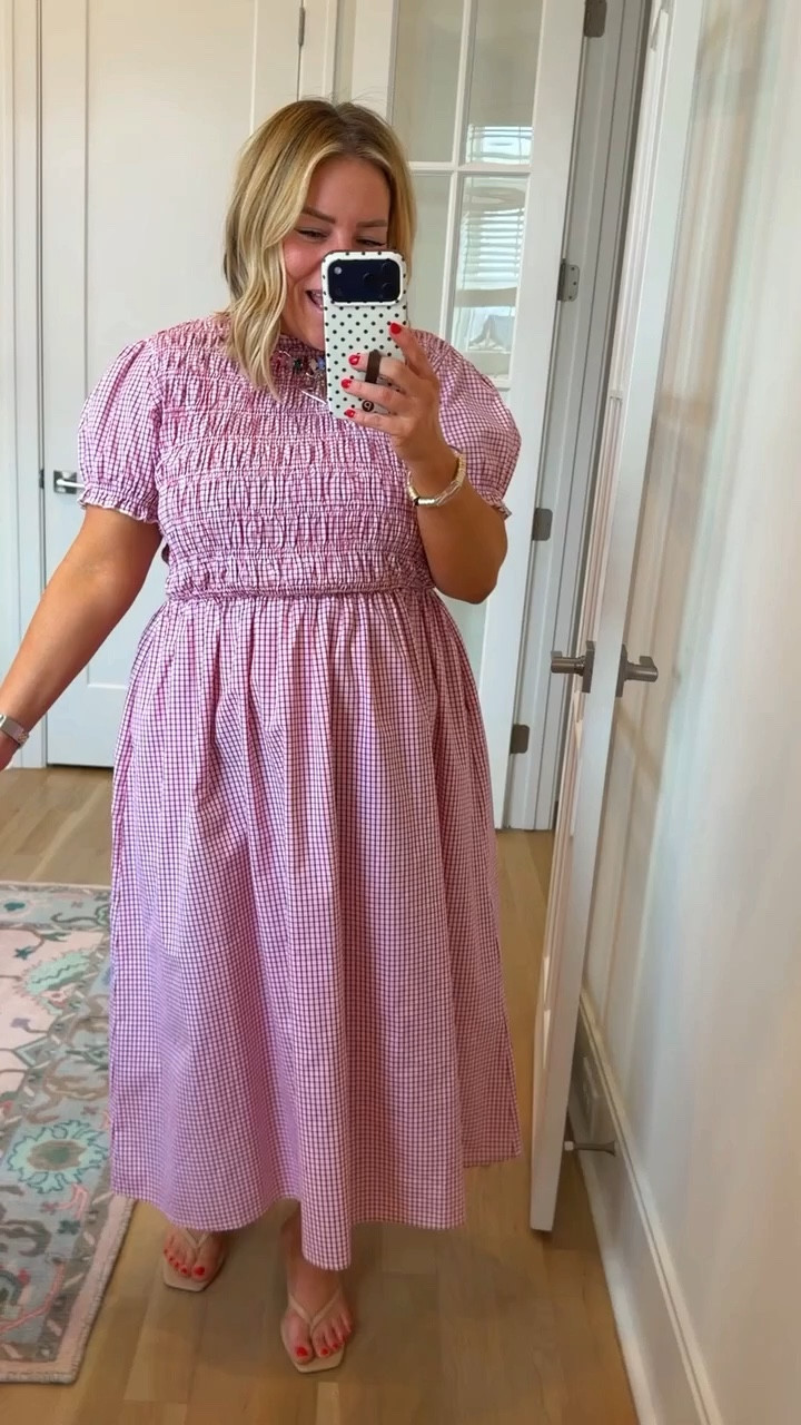 Gingham dress, midi dress, spring dress, spring dress, styling tip, brunch outfit 

#LTKSeasonal #LTKootd