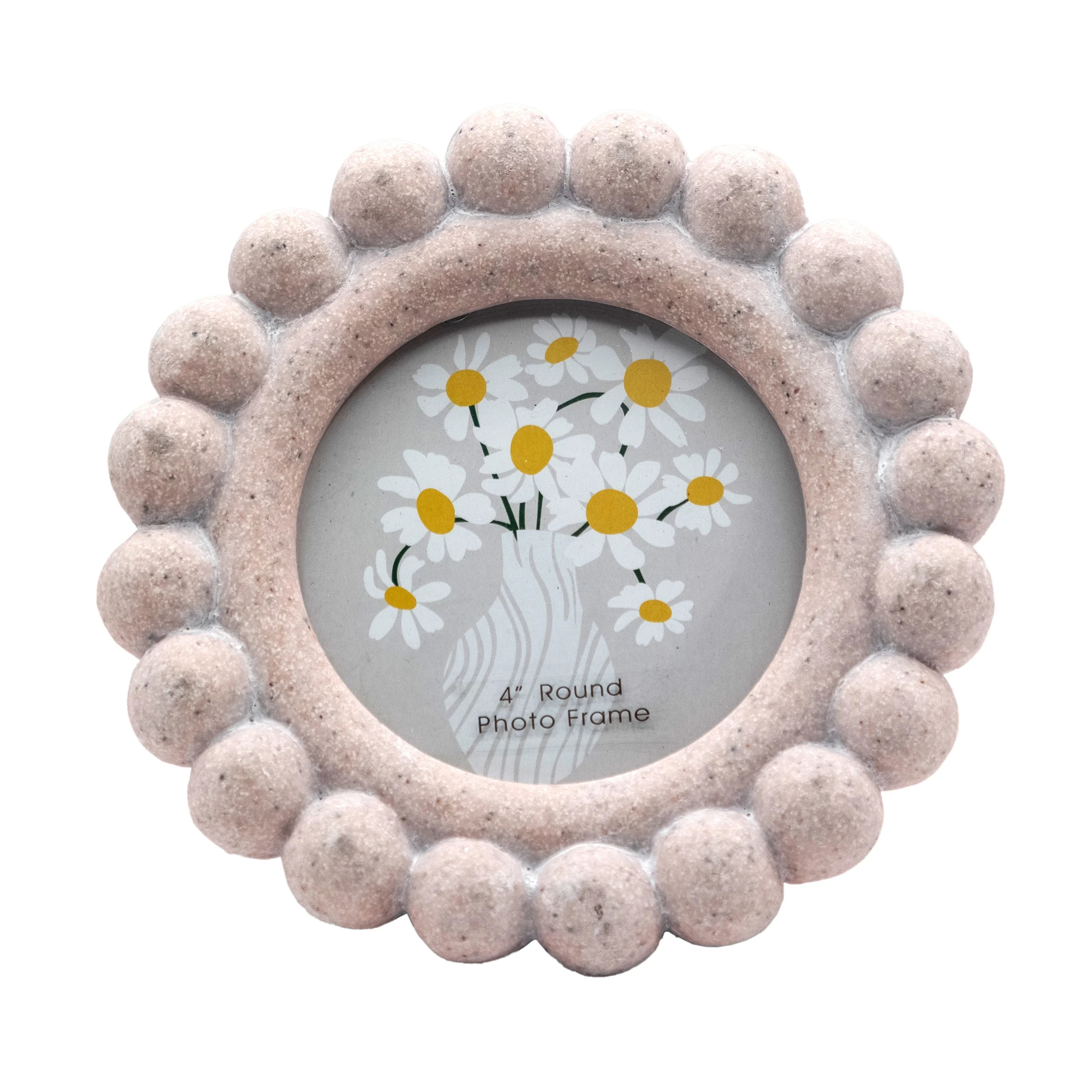 4X4 Blush Texture Beaded Tabletop Picture Frame | Walmart (US)