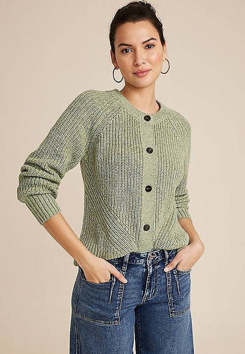 Bomber Button Up Cardigan | Maurices