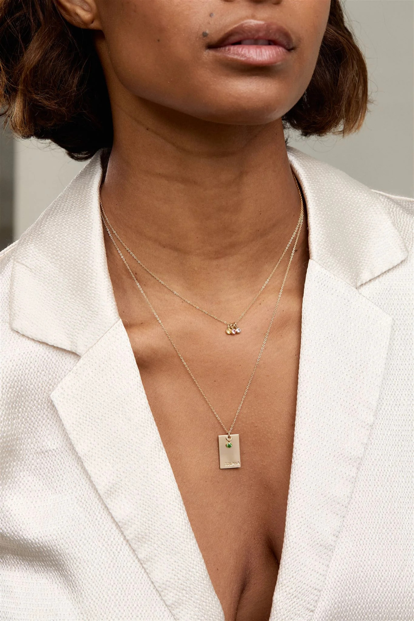 Goldie Birthstone Necklace | Set & Stones