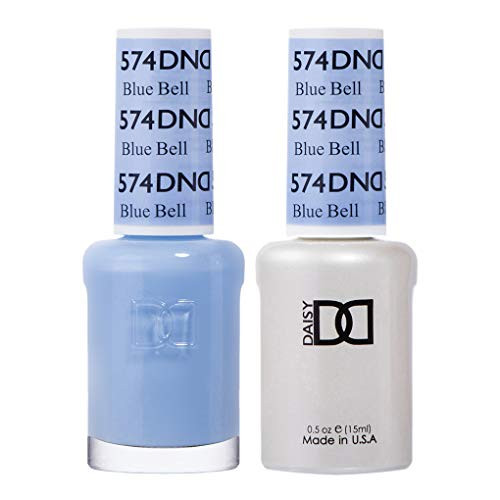DND Gel Polish Set, Blue Collection, UV/LED Gel Polish and Air Dry Nail Lacquer, Matching Chip-Free Polish Duo, 574 Blue Bell, 0.5 Fl Oz | Amazon (US)