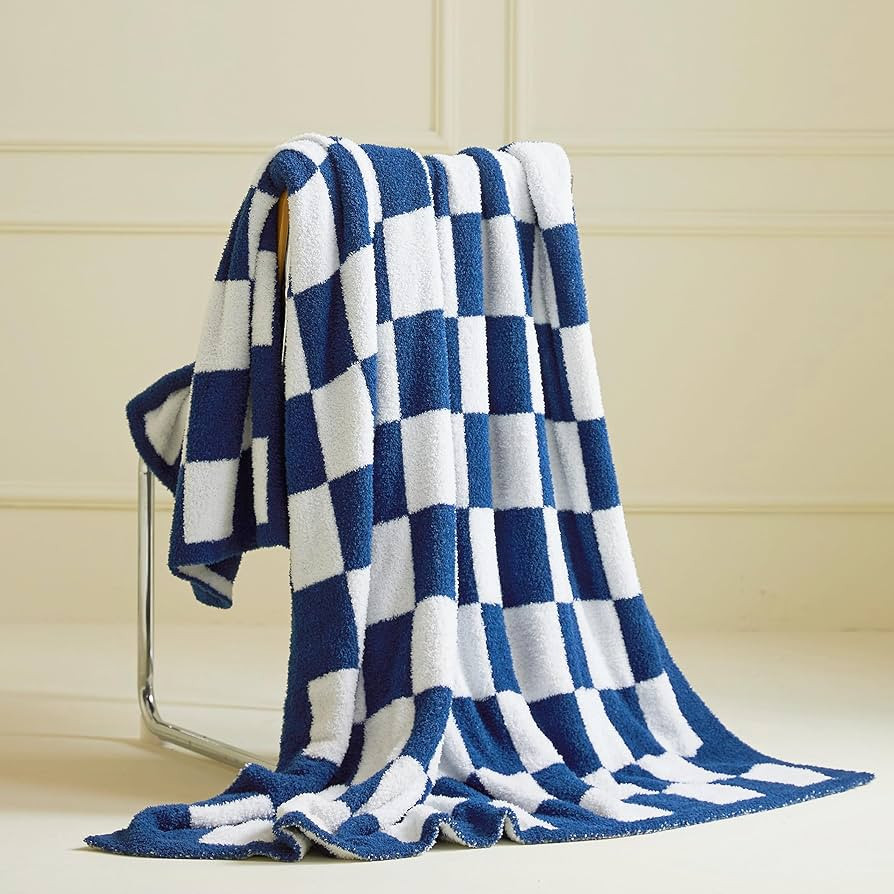 Amazon.com: MIDO HOUSE Fuzzy Throw Blanket for Couch Warm Cozy Gingham Microfiber Bed Blankets Re... | Amazon (US)