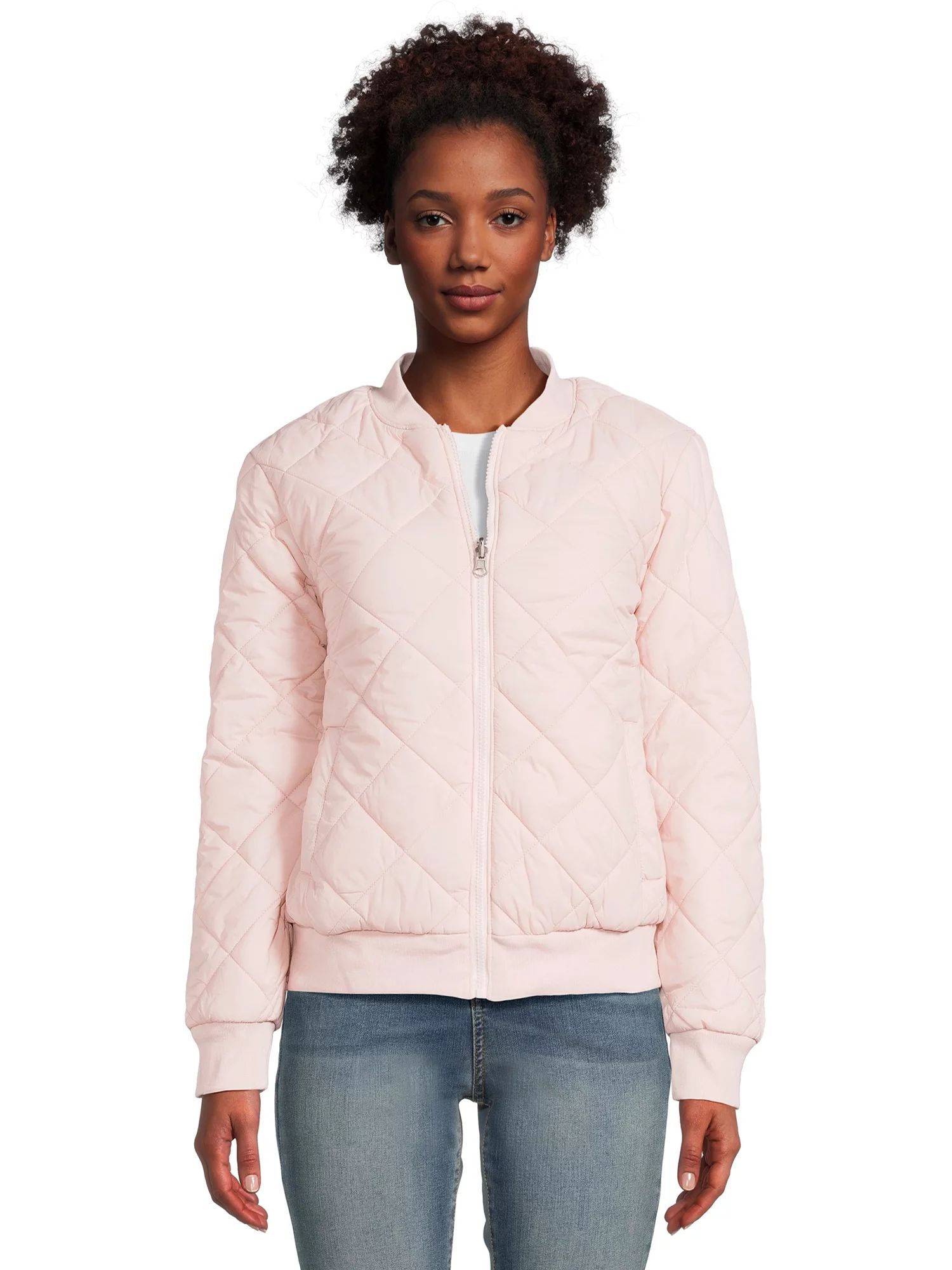 Alyned Together Women's Quilted Reversible Bomber Jacket, Sizes S-3X | Walmart (US)