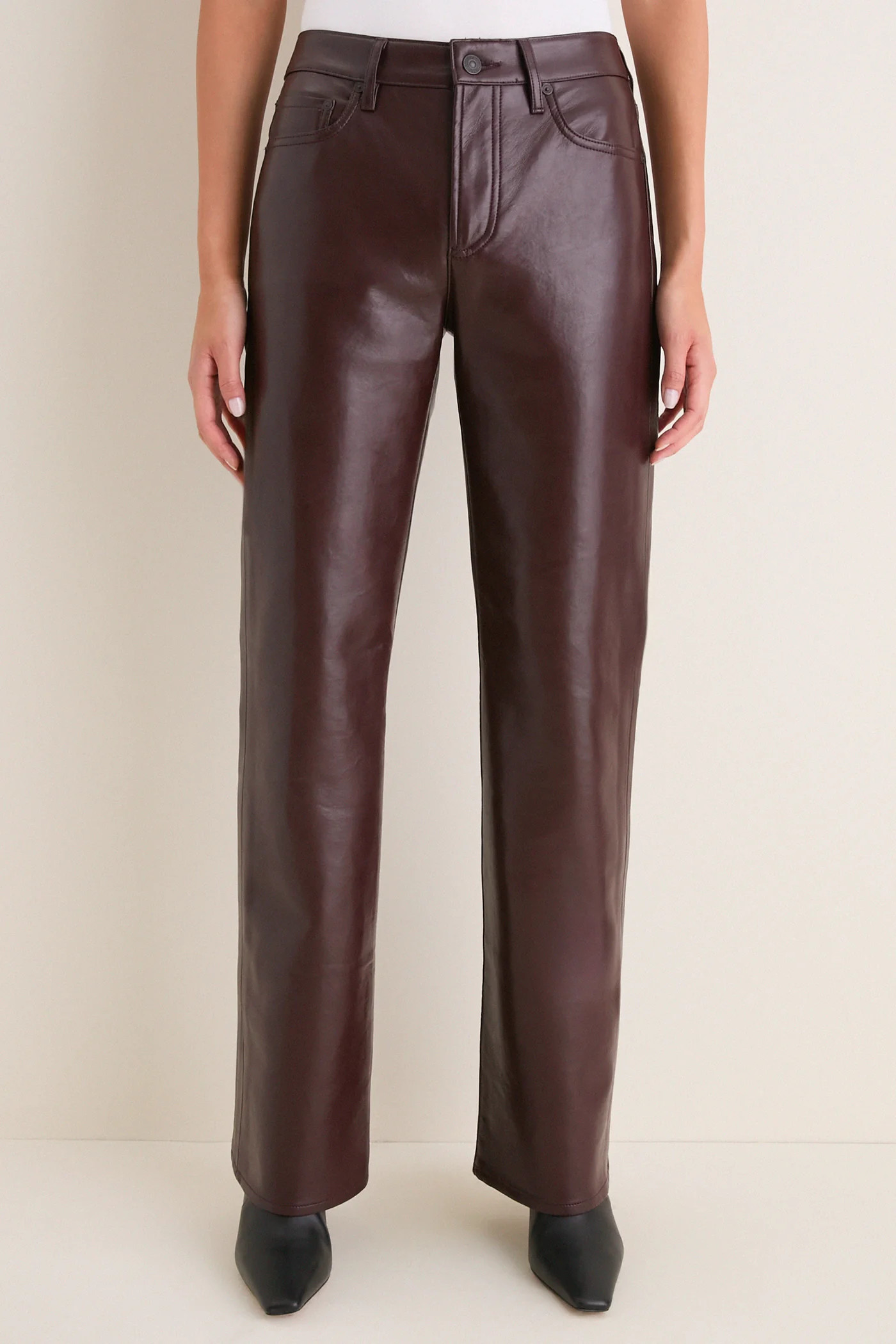 Burgundy Recycled Leather Genova Low Rise Boot | Tuckernuck (US)