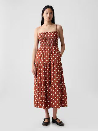 Smocked Tiered Midi Dress | Gap (US)