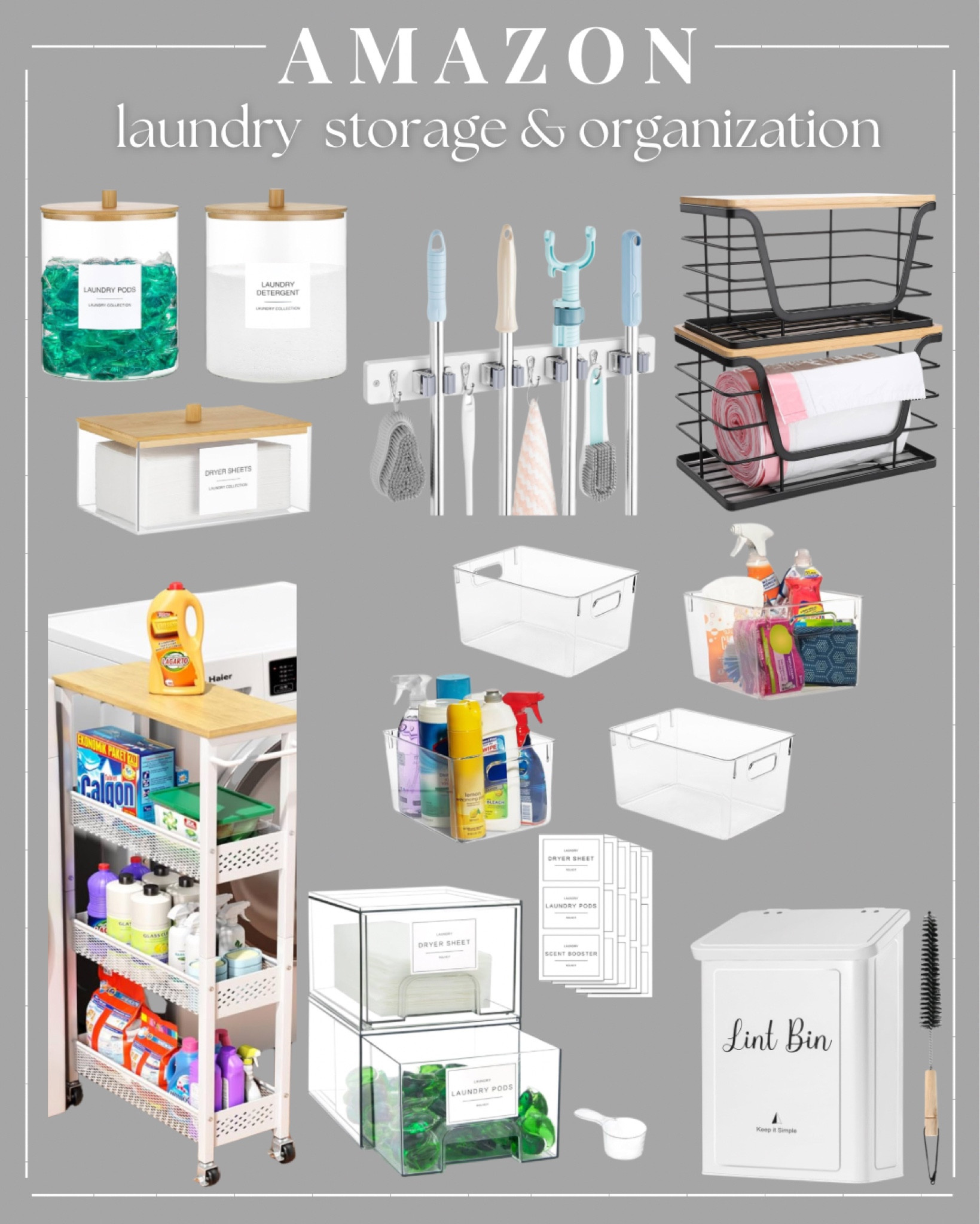 Amazon, laundry storage & organization. Storage & organization.

#LTKHome #LTKFindsUnder100 #LTKSaleAlert