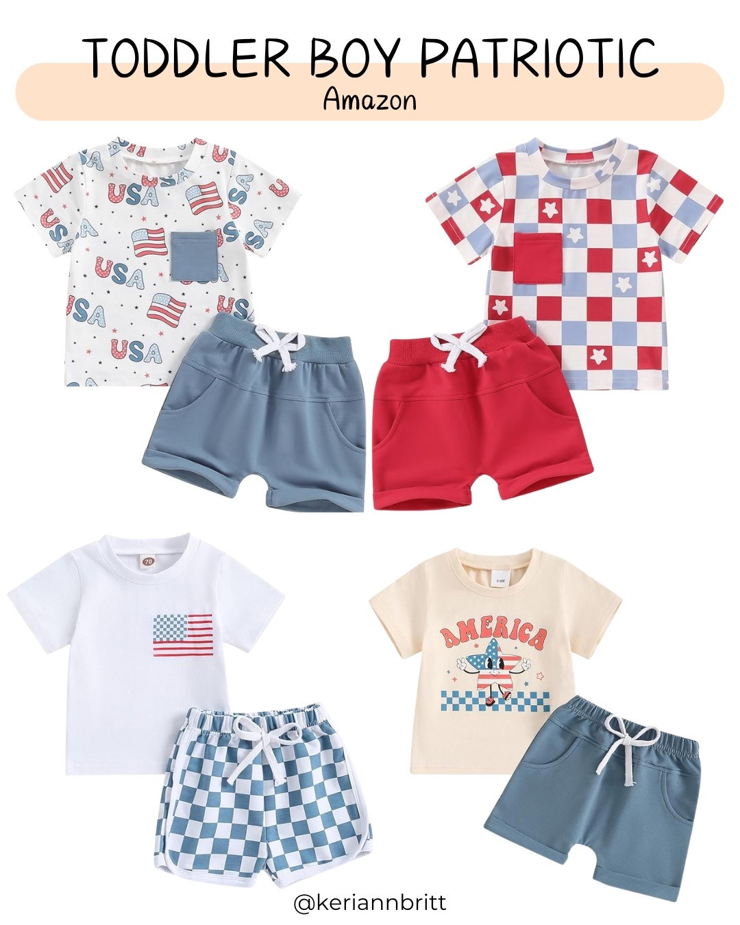 Toddler Boy Americana Outfits

Amazon Kids / Kids Summer / Summer Outfit / Patriotic Outfit / Red, White and Blue Clothes / America Clothes / 4th of July Outfit / 4th of July Kids

#LTKKids #LTKBaby #LTKSummerEdit