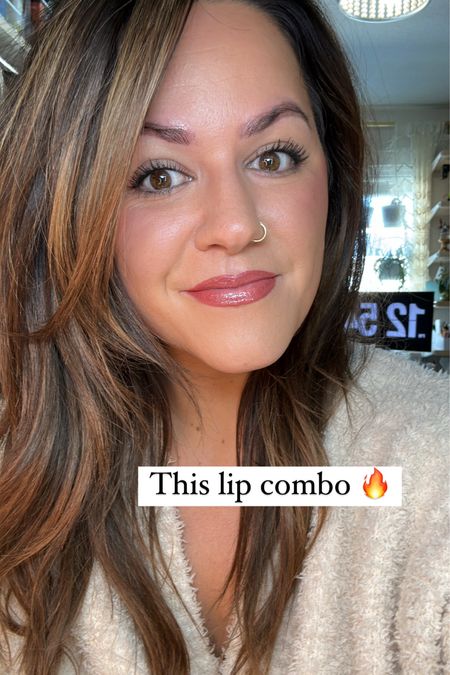 My go to lip combo lately-
Color sweater weather in the lip liner 
Gloss in color “moon” 
Also linked the best mascara, and some other makeup faves 

#LTKstyletip #LTKunder50 #LTKbeauty