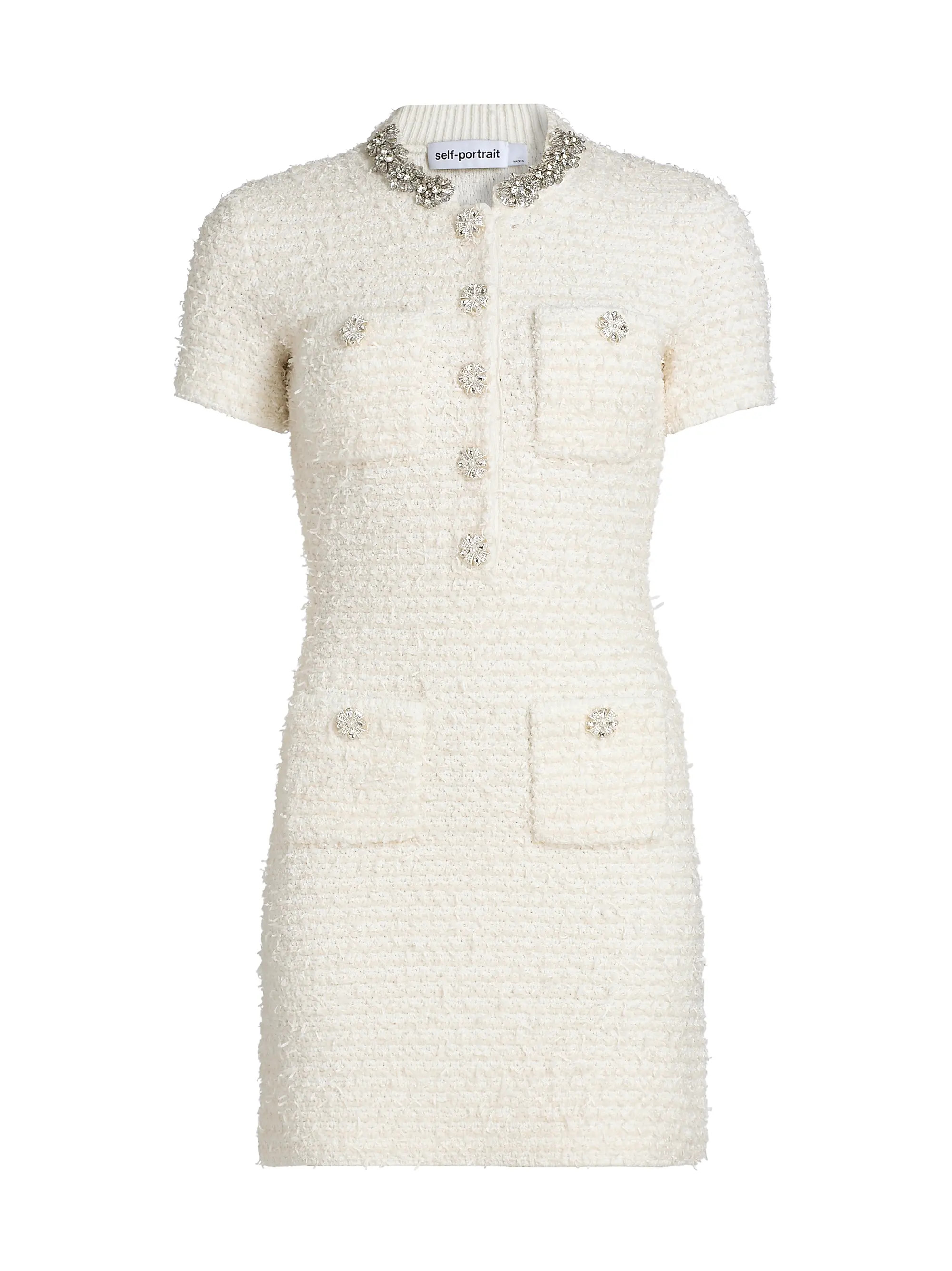 Textured Boucle Minidress | Saks Fifth Avenue