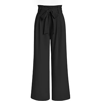 PRETTYGARDEN Women's Wide Leg Work Pants Business Casual High Waisted Loose Palazzo Trouser Summe... | Amazon (US)