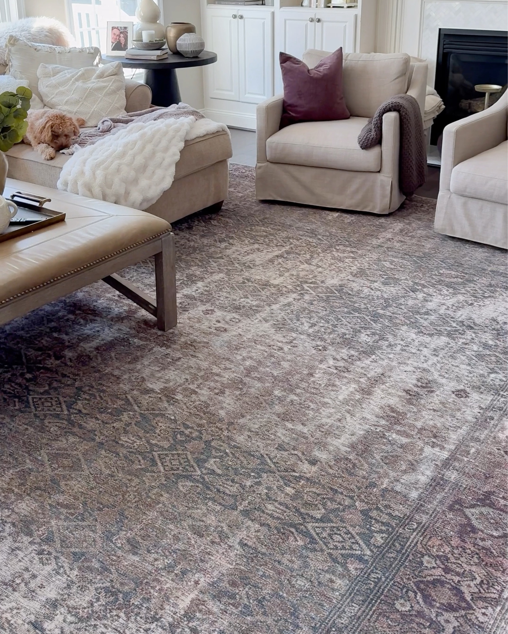 Amber Lewis x Loloi  antique-inspired  Georgie Oriental Moss/Salmon Area Rug

Family room


#LTKHome #LTKFamily #LTKStyleTip