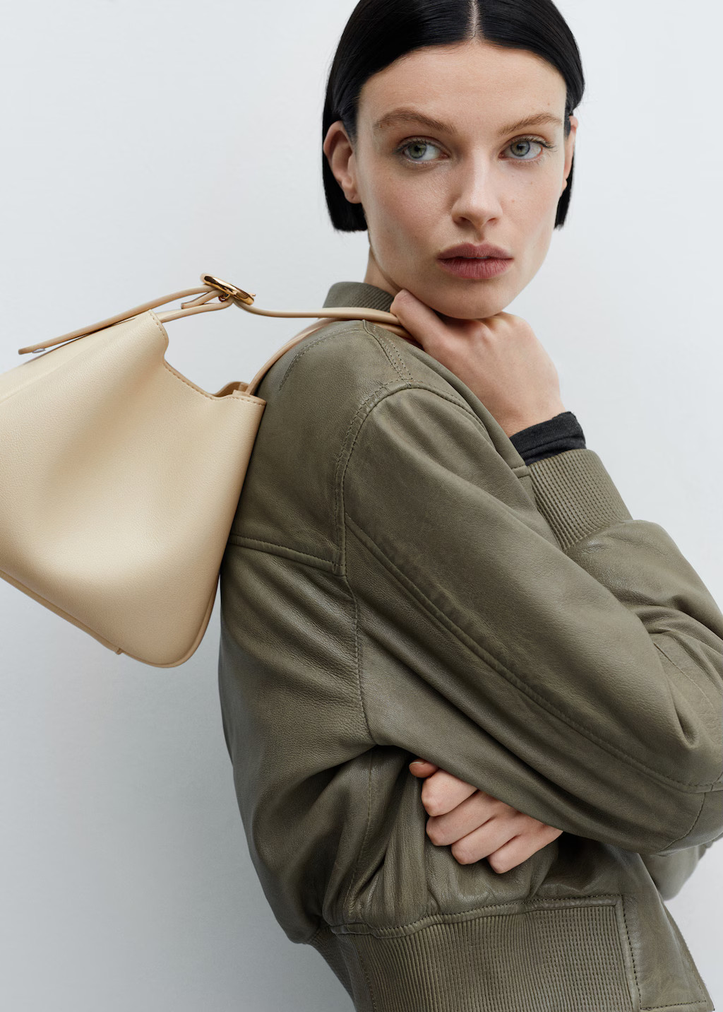 Shoulder bag with buckle - Woman | MANGO United Kingdom | MANGO (UK)