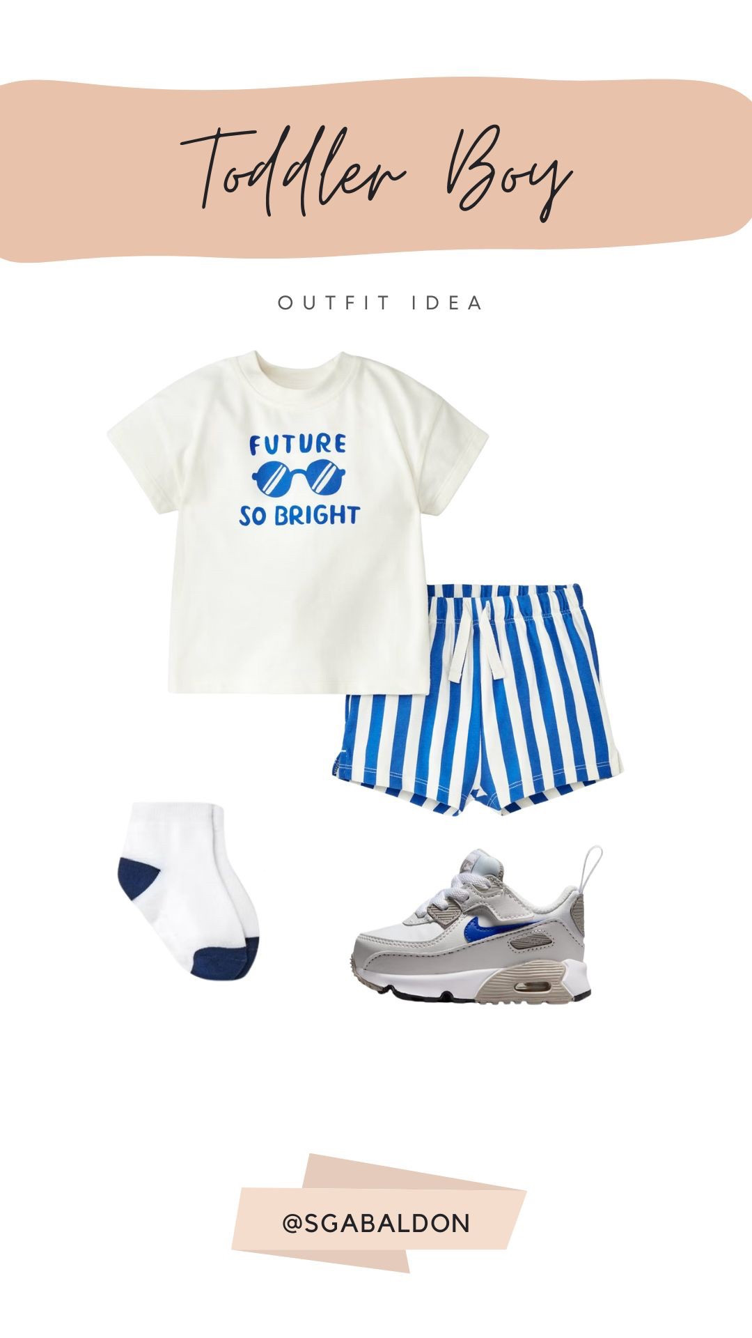 Toddler boy outfit idea - summer outfit idea, toddler summer outfit, toddler boy summer outfit, toddler shorts, toddler shoes, toddler air max, toddler grip socks

#LTKKids #LTKSummerEdit #LTKFamily