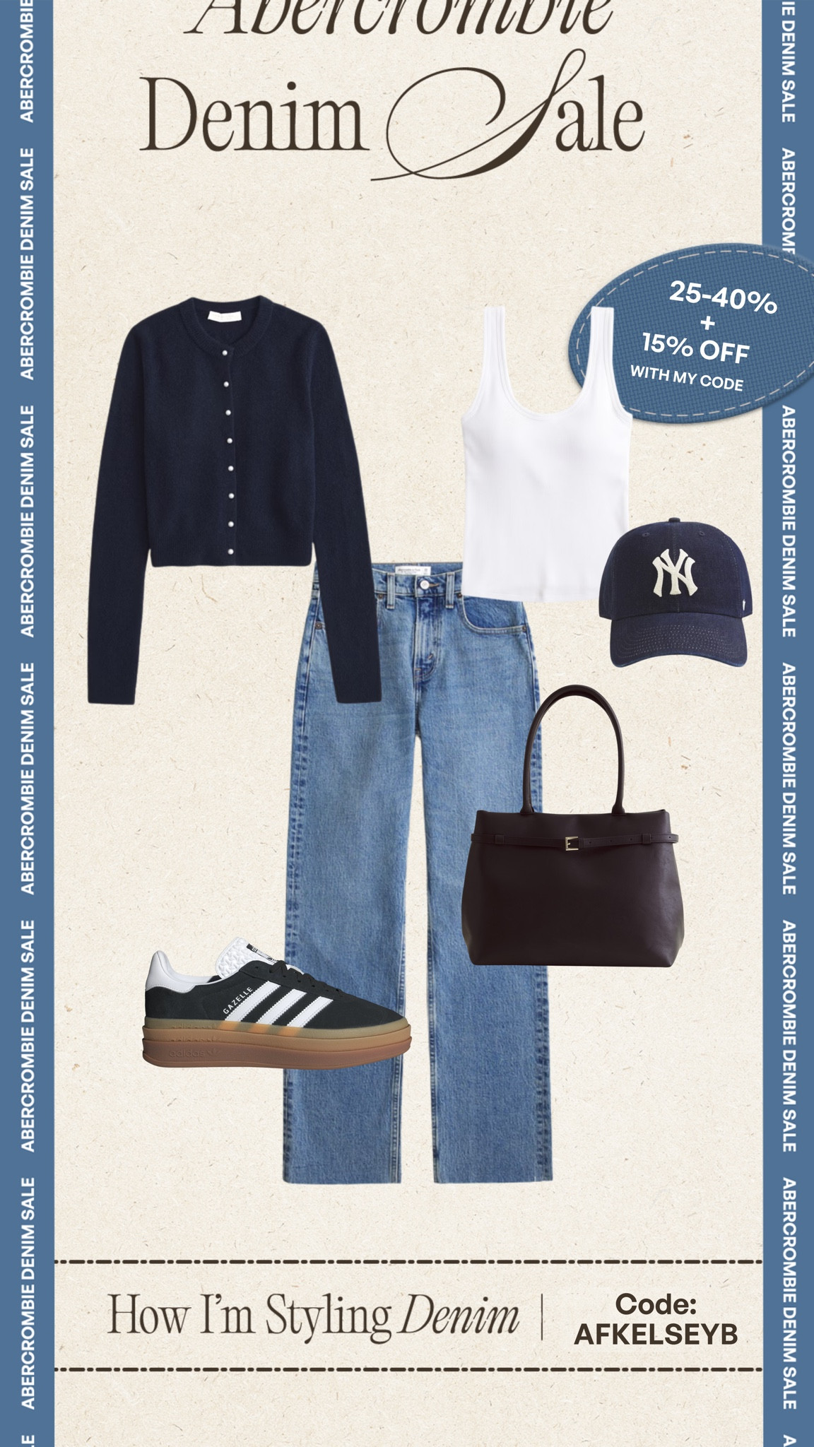 Abercrombie denim sale plus everything else on sale with my code AFKELSEYB🤎

#LTKootd #LTKMidsize #LTKSaleAlert