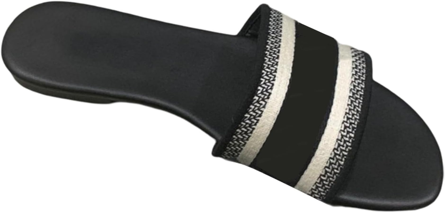 Womens Embroidered Flat Sandals for Womens Summer Dressy Slippers Non Slip comfortable Beach Sand... | Amazon (US)