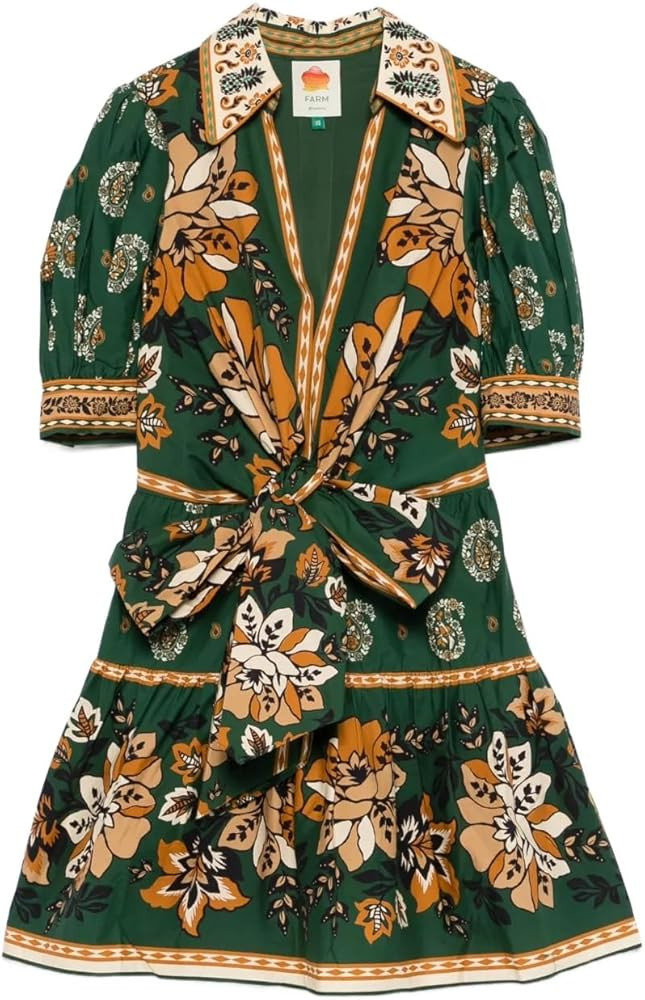 FARM Rio Women's Ayla Short Puff Sleeve Mini Dress | Amazon (US)