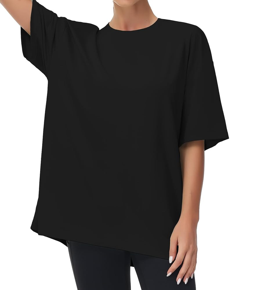 THE GYM PEOPLE Women's Casual Oversized T-Shirts Summer Crewneck Short Sleeve Workout Basic Tee T... | Amazon (CA)