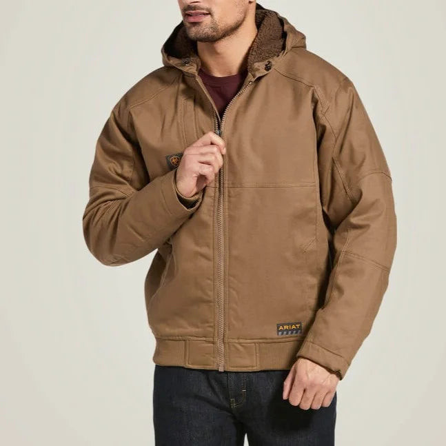 Ariat Mens Rebar DuraCanvas Jacket - Field Khaki available at boltranchstore.com | Bolt Ranch Store
