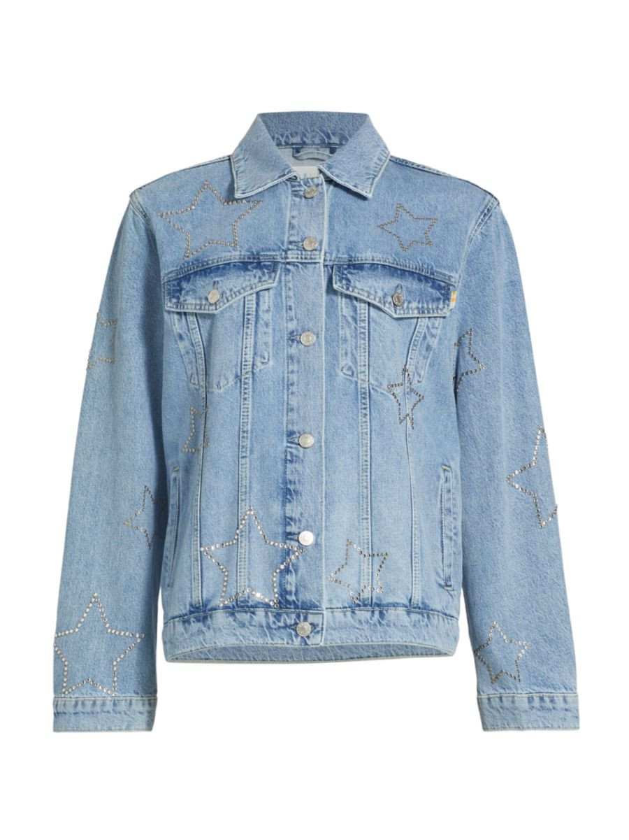 Grove Star-Embellished Denim Jacket | Saks Fifth Avenue