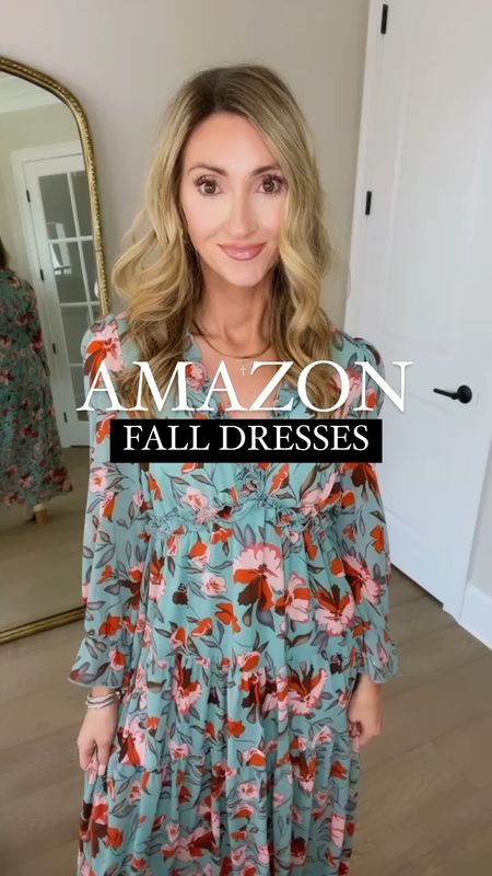 Amazon fall dress haul. These come in more colors, bump friendly, would be pretty for fall family photos. Maxi dress. Fall dresses. Fall fashion. Mom style 

#LTKfindsunder50 #LTKstyletip #LTKshoecrush