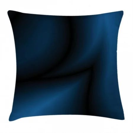 Navy Blue Decor Throw Pillow Cushion Cover Deep Ocean Themed Dark Blue Colored Design with Reflections of Light Image Decorative Square Accent Pillow Case 16 X 16 Inches Dark Blue by Ambesonne | Walmart (US)