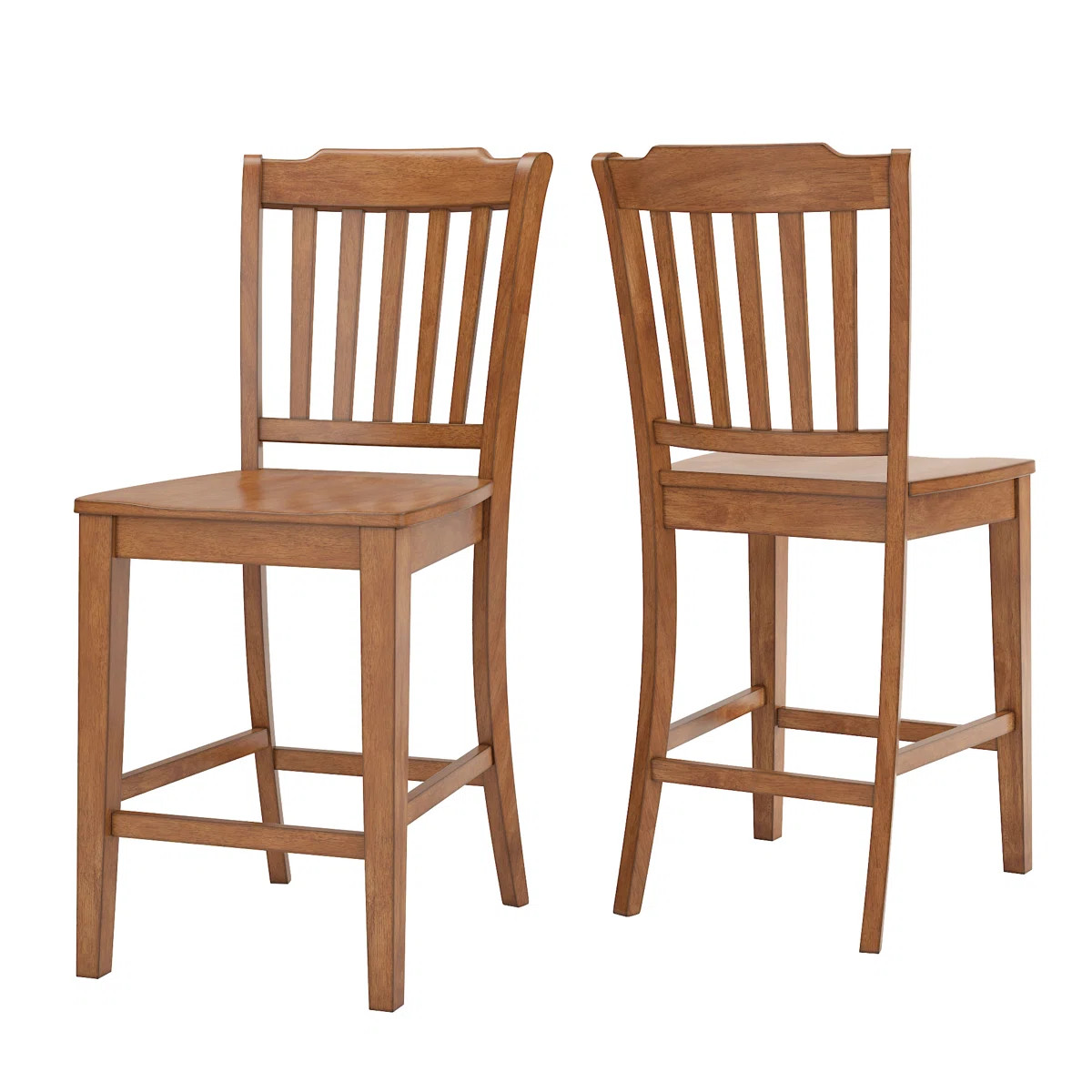 Fortville Solid Wood Counter/Bar Stool (Set of 2) | Wayfair North America