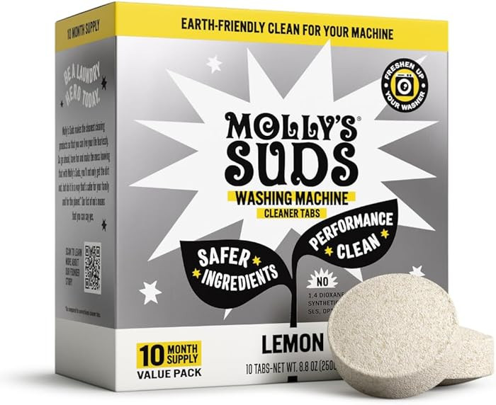 Molly's Suds Washing Machine Cleaner | Removes Odors & Grime from Front & Top Loader Machines, In... | Amazon (US)