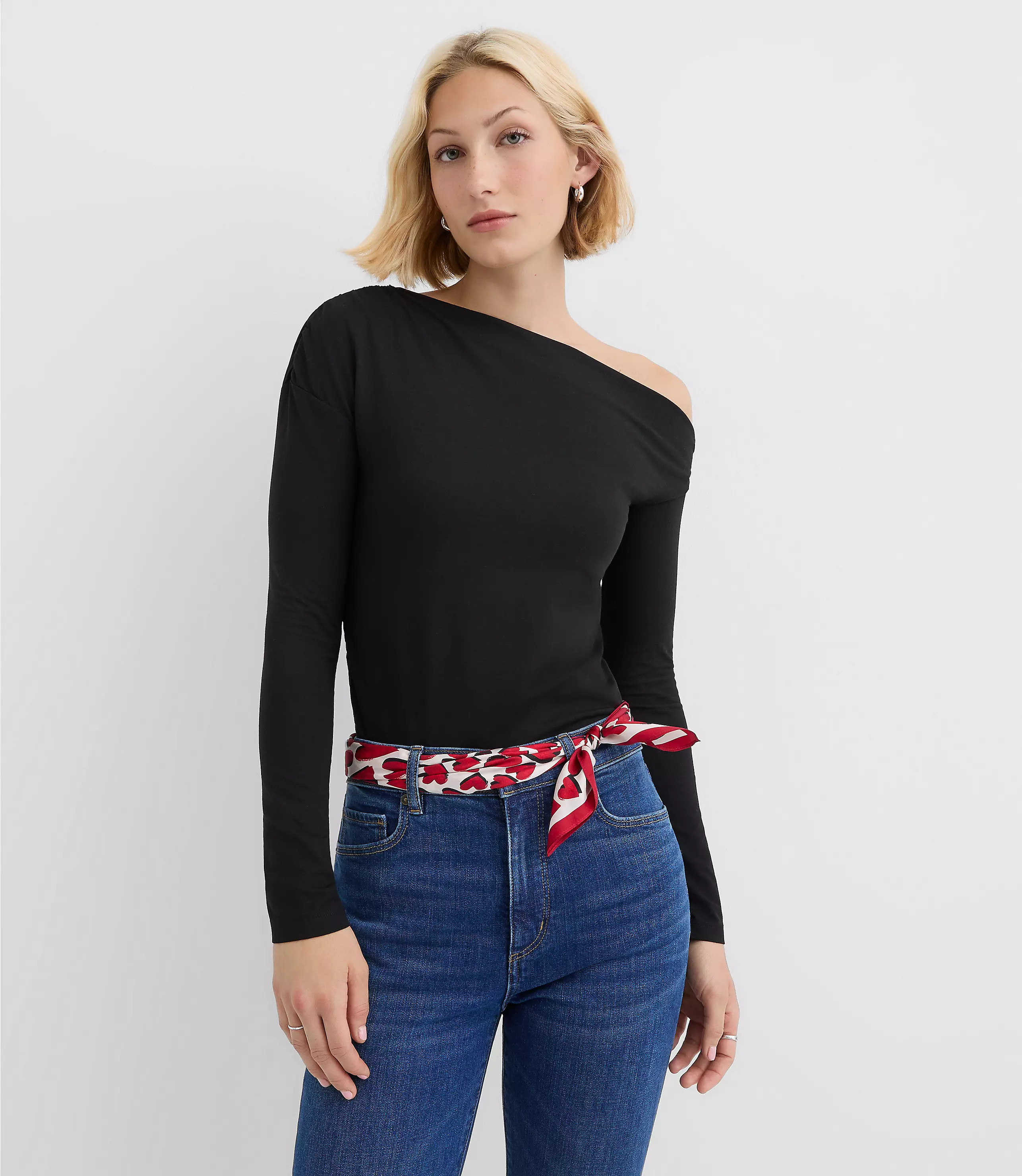 Asymmetrical Off The Shoulder Top | LOFT