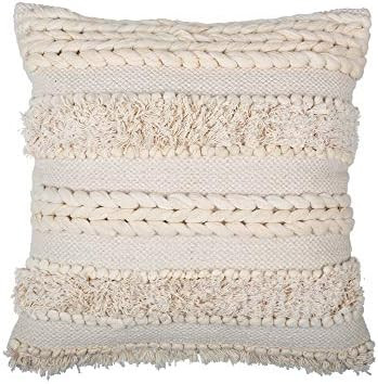 Decorative Boho Throw Pillow Cover - Tufted Hand Woven Cushion Cover | Trending Boho Pillow Cover... | Amazon (US)