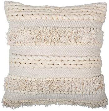 Decorative Boho Throw Pillow Cover - Tufted Hand Woven Cushion Cover | Trending Boho Pillow Cover... | Amazon (US)