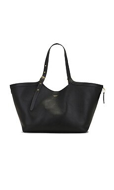 Coach Glazed Leather Gramercy Tote in Black from Revolve.com | Revolve Clothing (Global)