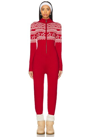 Perfect Moment Holiday Onesie in Red & White from Revolve.com | Revolve Clothing (Global)