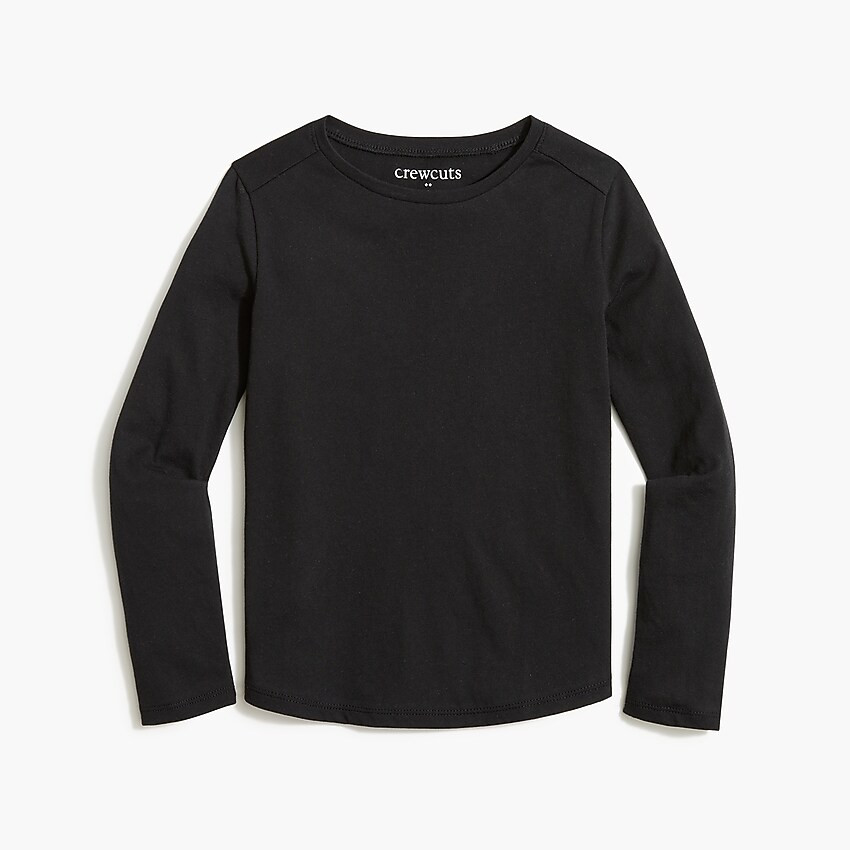 Girls' long-sleeve tee with shirttail hem | J.Crew Factory