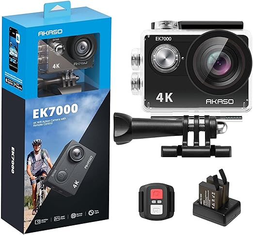 AKASO EK7000 4K30FPS 20MP Action Camera Ultra HD Underwater Camera 170 Degree Wide Angle 98FT Wat... | Amazon (US)