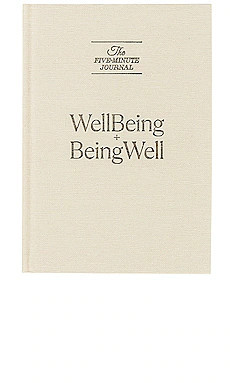 WellBeing + BeingWell x Five Minute Journal in Parchment from Revolve.com | Revolve Clothing (Global)