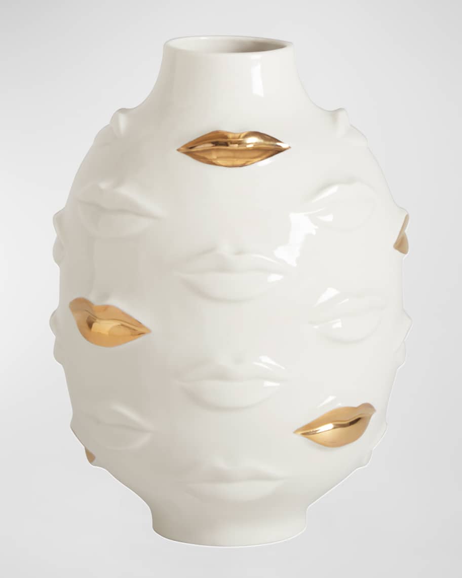Gilded Muse Gala Round Vase | Neiman Marcus