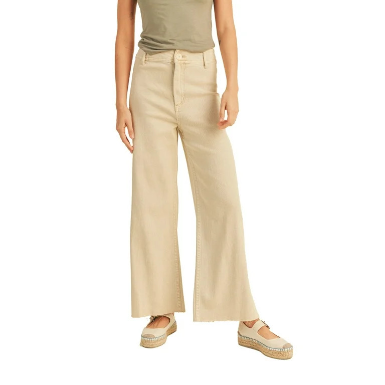 Miou Muse - Straight Wire Leg Denim Pants - MMP623 | Walmart (US)