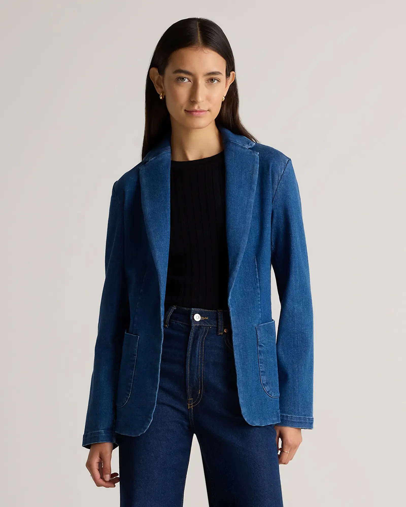 Stretch Denim Blazer | Quince