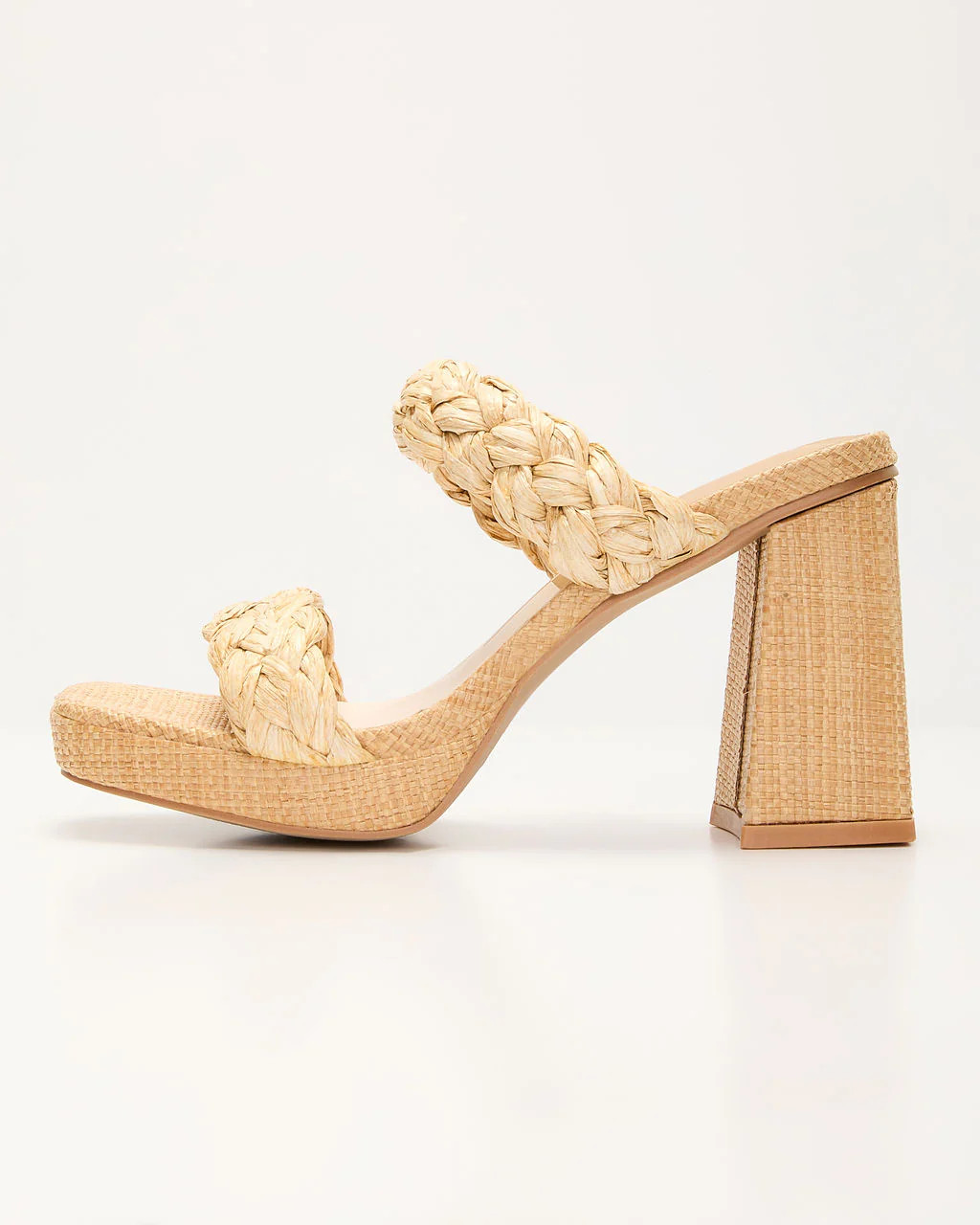 Anyah Braided Raffia Heel Sandals | VICI
