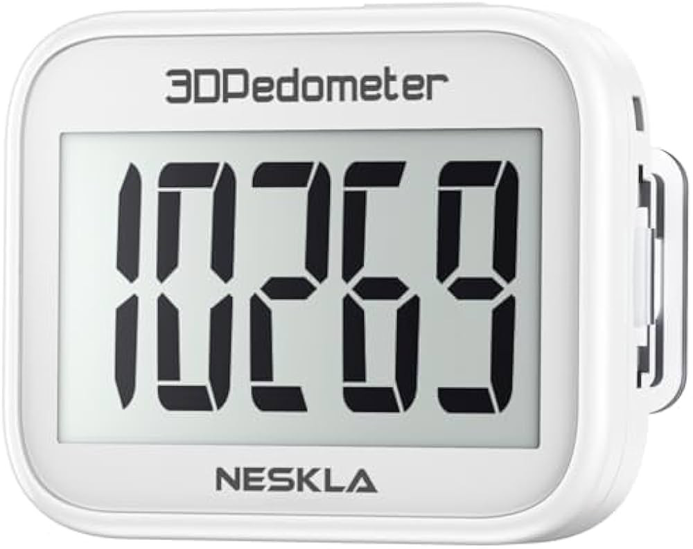 3D Pedometer for Walking, Simple Step Counter for Walking with Large Digital Display, Step Tracke... | Amazon (US)