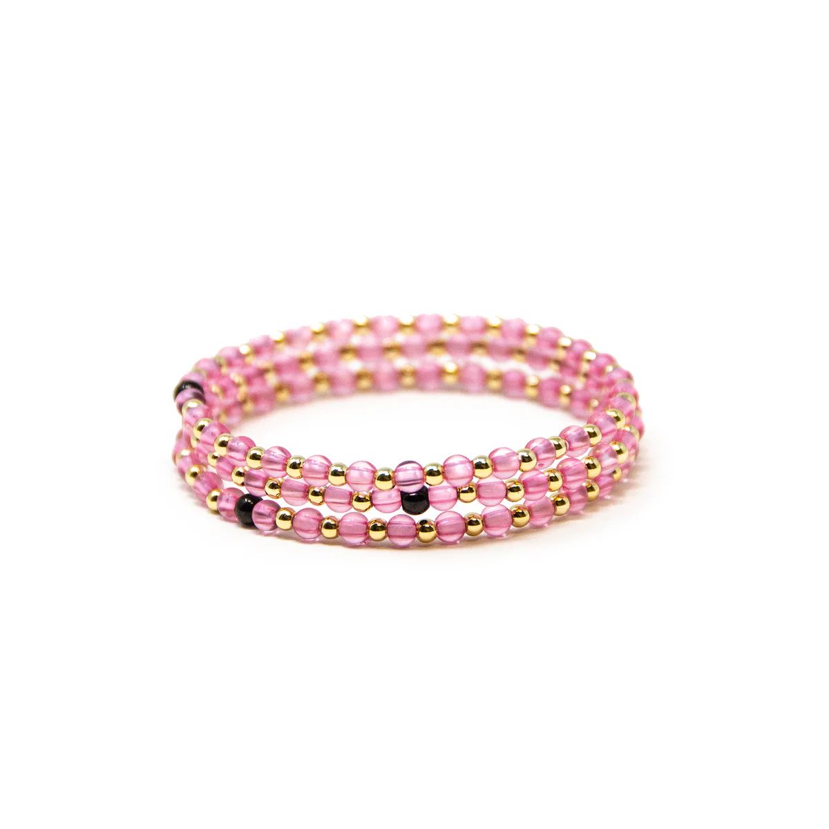 Pink Chasing Acrylic Dottie 4mm Stack of 3 | Allie + Bess