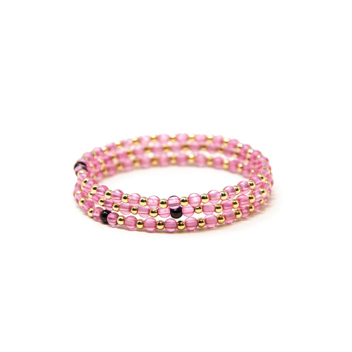 Pink Chasing Acrylic Dottie 4mm Stack of 3 | Allie + Bess