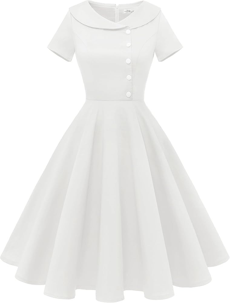 Wedtrend Women's 1950s Vintage Audrey Hepburn Style Cocktail Swing Dresses | Amazon (US)