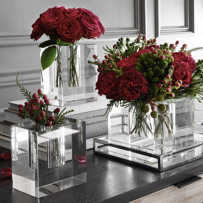 Crystal Block Vase, Square | Williams-Sonoma