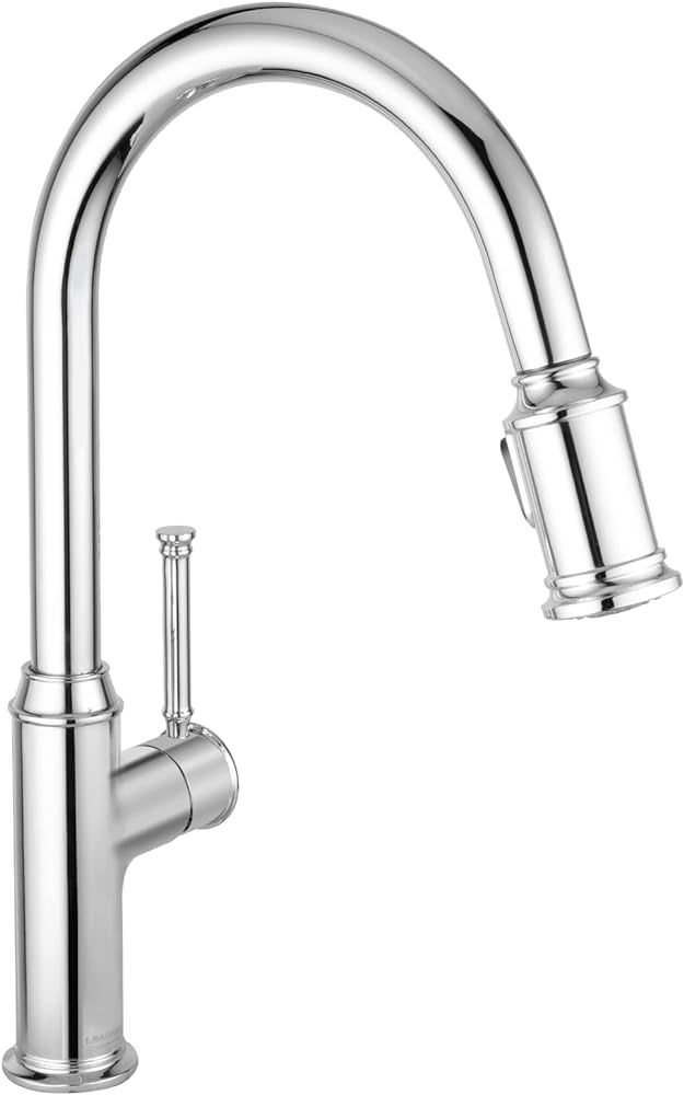 Chrome Kitchen Faucet with Pull Down Sprayer, Lava Odoro Traditional Kitchen Sink Faucet Single H... | Amazon (US)