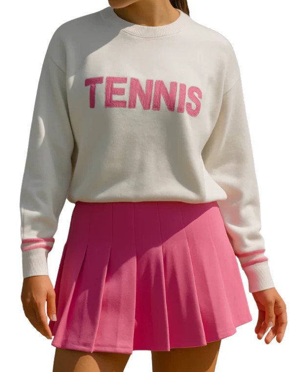 Tennis Sweater - Hot Pink | Runway Athletics