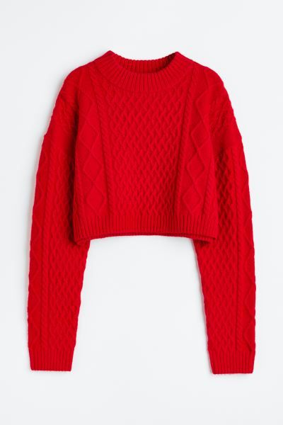 Pullover mit Zopfmuster | H&M (DE, AT, CH, DK, NL, NO, FI)
