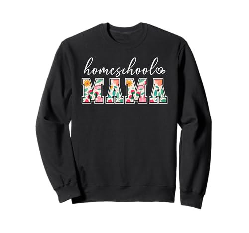 Homeschool Mama Cute Homeschool Mom Homeschooling Mother Sweatshirt | Amazon (US)